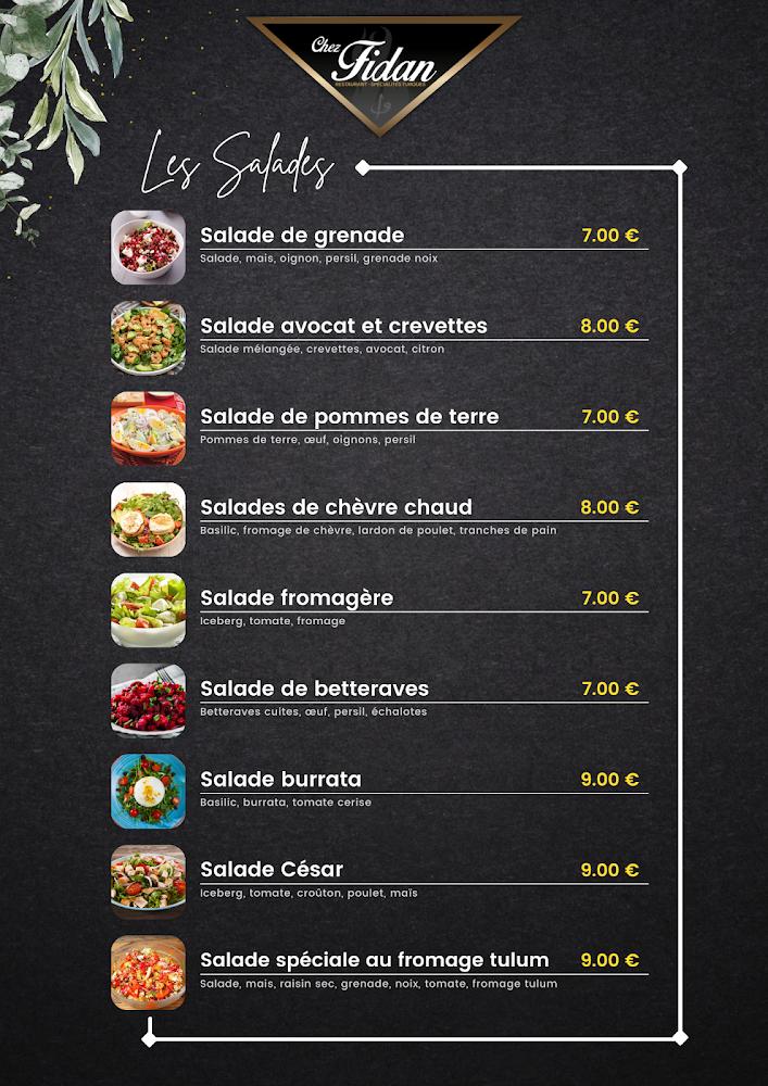 chez fidan - Menu Image 1